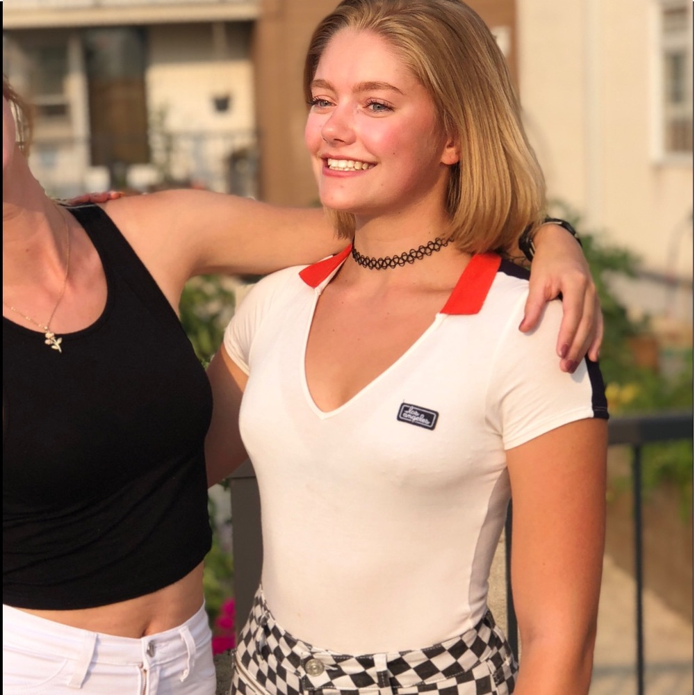 Small Los Angeles F21 bodysuit